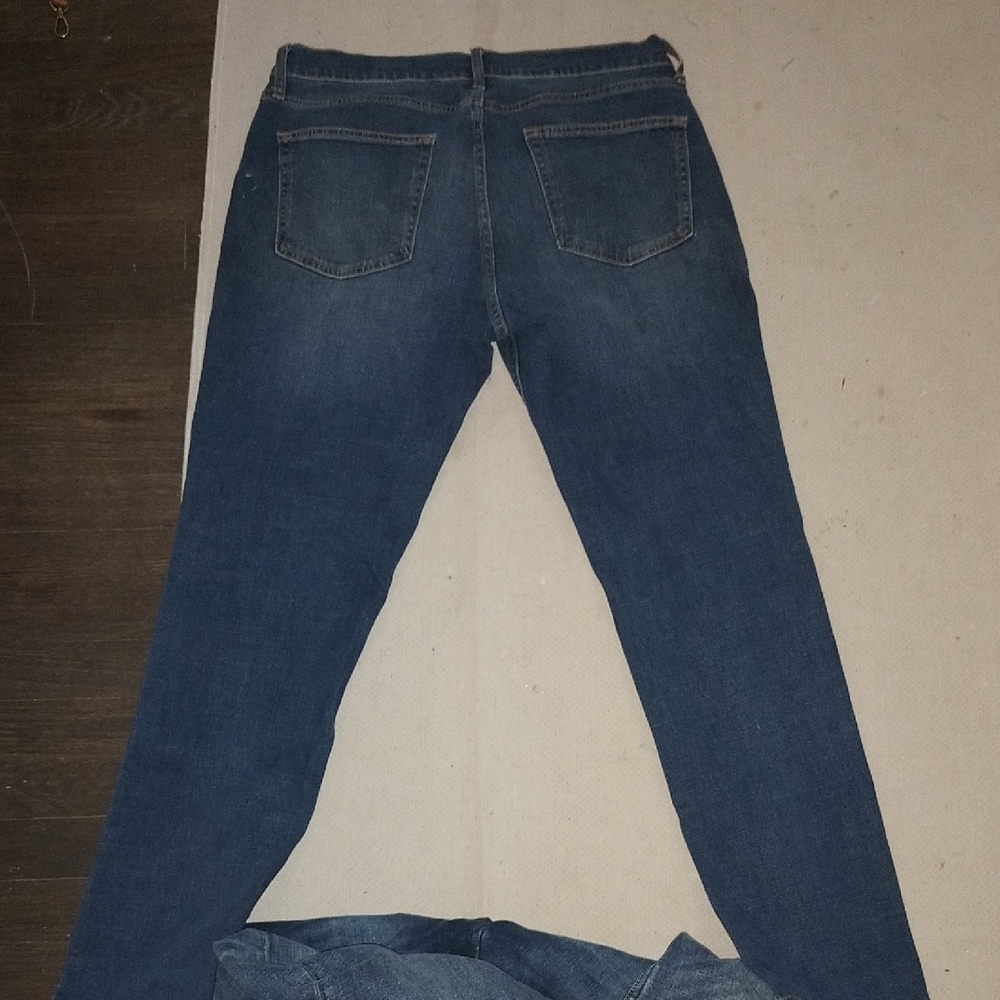 LOT Of 3 HM/ Old Navy/ Weatherproof Men's Dark Blue Straight Cut Jeans 32/32 - Picture 7 of 9